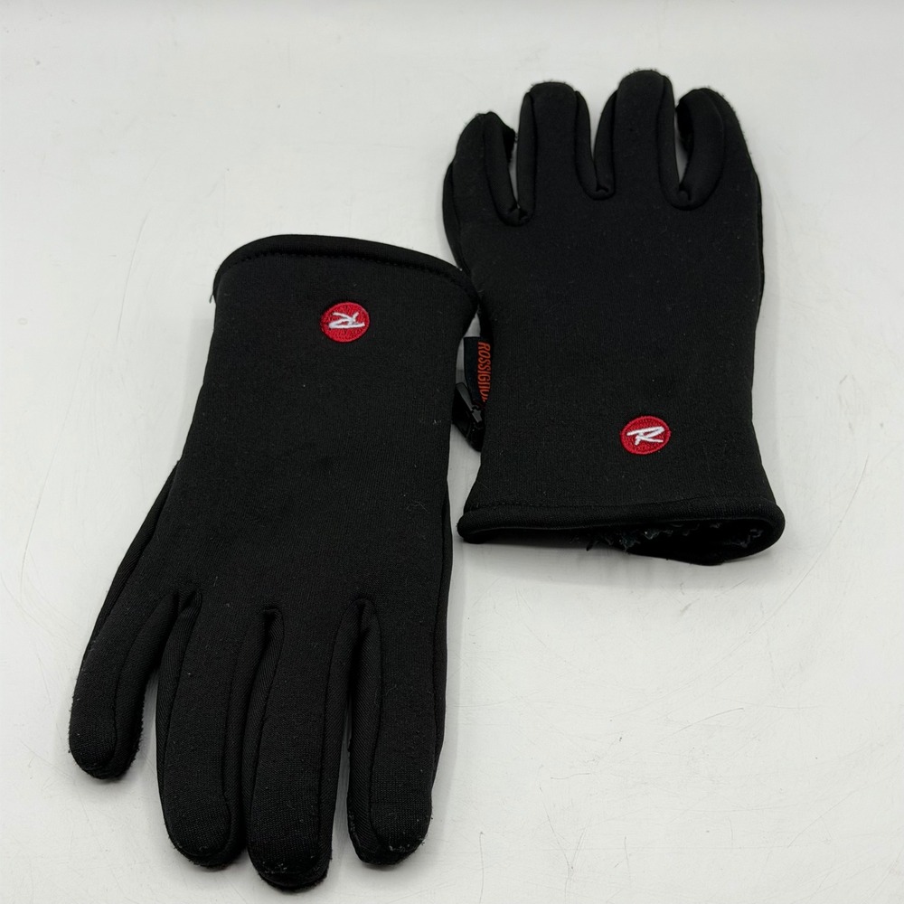 Rossignol Black Winter Gloves Fleece Lined Ski Snow Gorpcore Techwear S/M